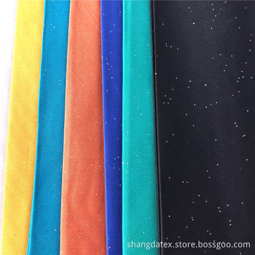 Rayon Satin Plain Dyed With Foil Dot